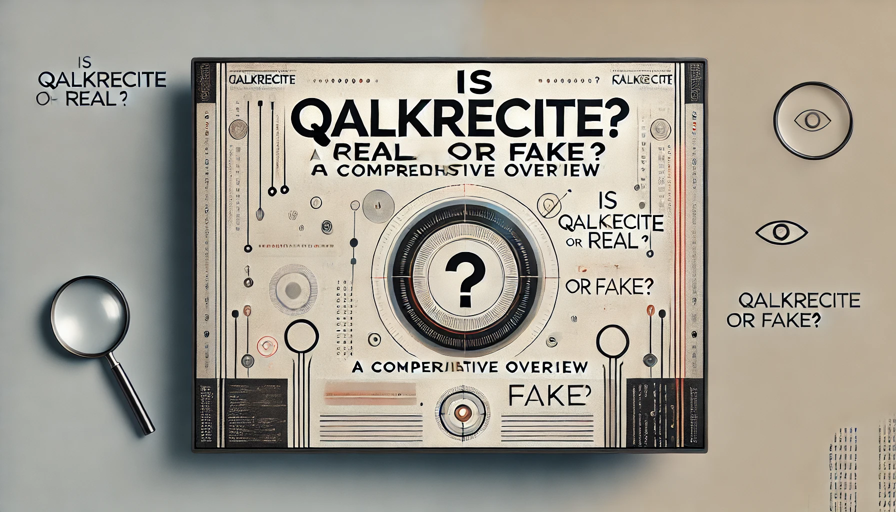 Featured image for the article 'Is QalkRecite Real or Fake? A Comprehensive Overview' with bold typography and a modern tech-themed background.